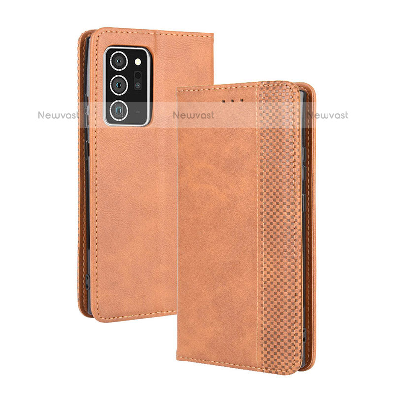 Leather Case Stands Flip Cover Holder BY4 for Samsung Galaxy Note 20 Ultra 5G