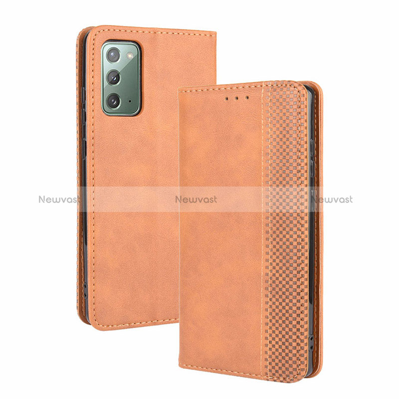 Leather Case Stands Flip Cover Holder BY4 for Samsung Galaxy S20 FE 5G