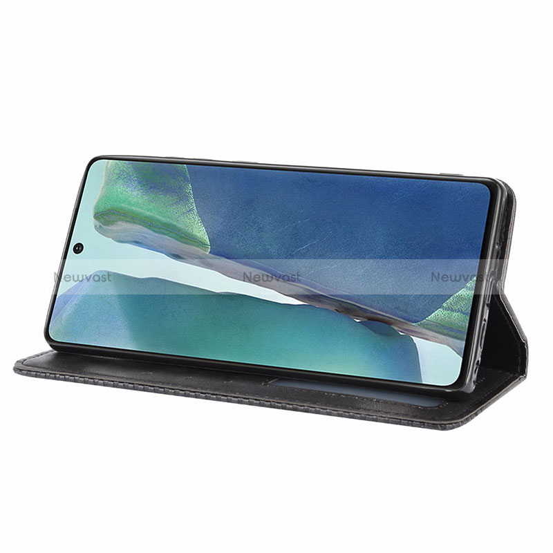 Leather Case Stands Flip Cover Holder BY4 for Samsung Galaxy S20 Lite 5G