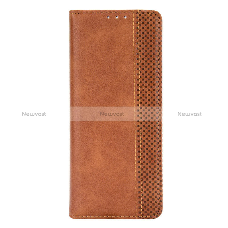 Leather Case Stands Flip Cover Holder BY4 for Samsung Galaxy Z Fold2 5G Brown