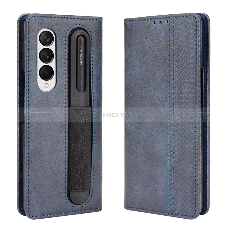 Leather Case Stands Flip Cover Holder BY4 for Samsung Galaxy Z Fold4 5G