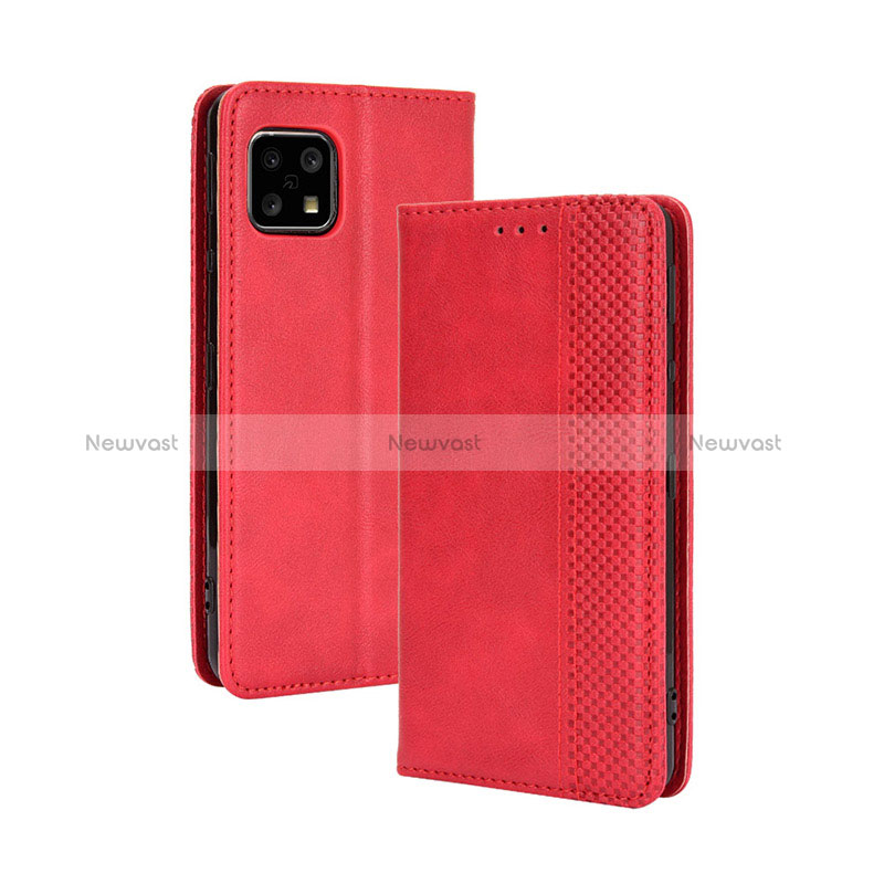Leather Case Stands Flip Cover Holder BY4 for Sharp Aquos Sense5G