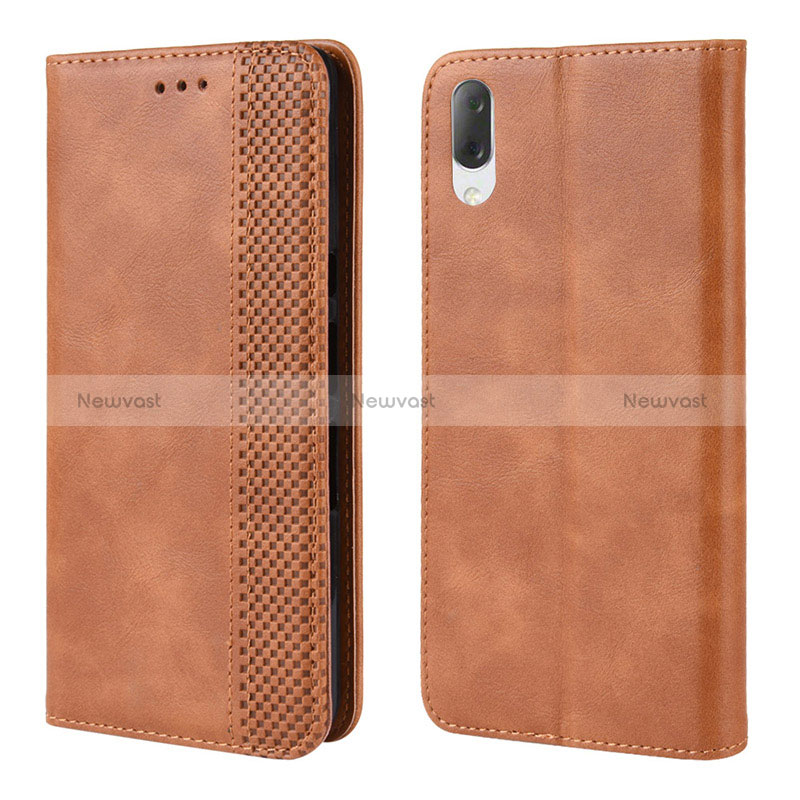 Leather Case Stands Flip Cover Holder BY4 for Sony Xperia L3