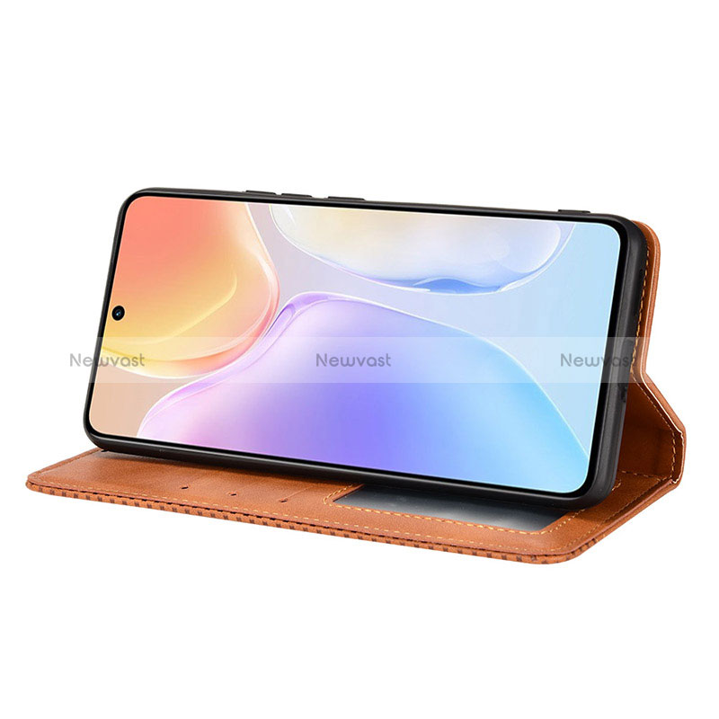 Leather Case Stands Flip Cover Holder BY4 for Vivo X70 5G