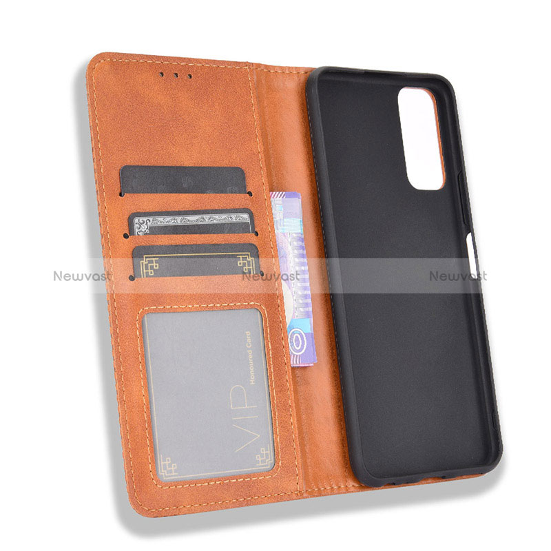 Leather Case Stands Flip Cover Holder BY4 for Vivo Y12s