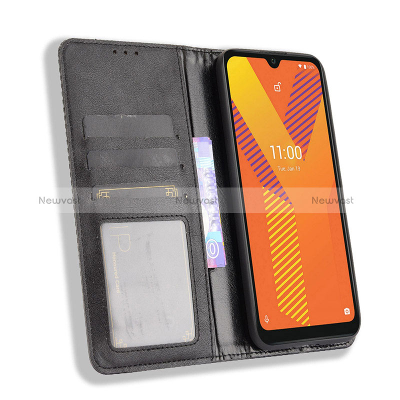 Leather Case Stands Flip Cover Holder BY4 for Wiko Y62