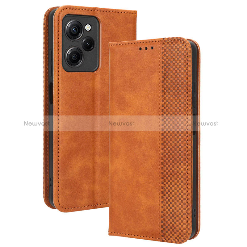 Leather Case Stands Flip Cover Holder BY4 for Xiaomi Poco X5 Pro 5G