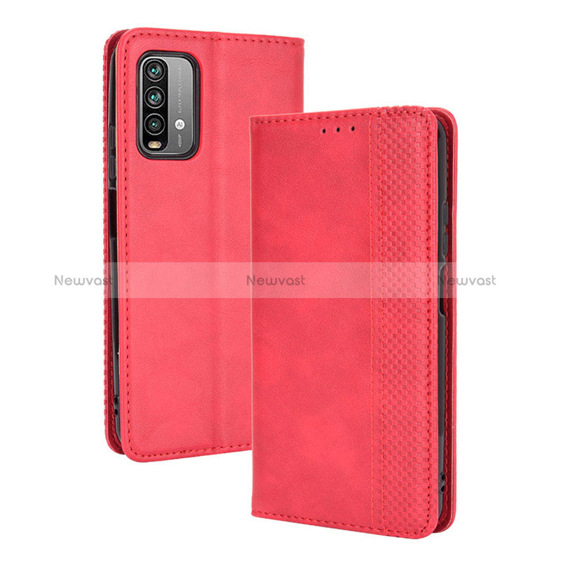 Leather Case Stands Flip Cover Holder BY4 for Xiaomi Redmi 9T 4G