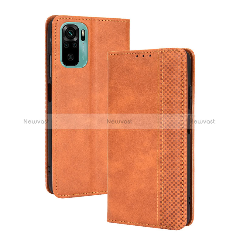 Leather Case Stands Flip Cover Holder BY4 for Xiaomi Redmi Note 10S 4G