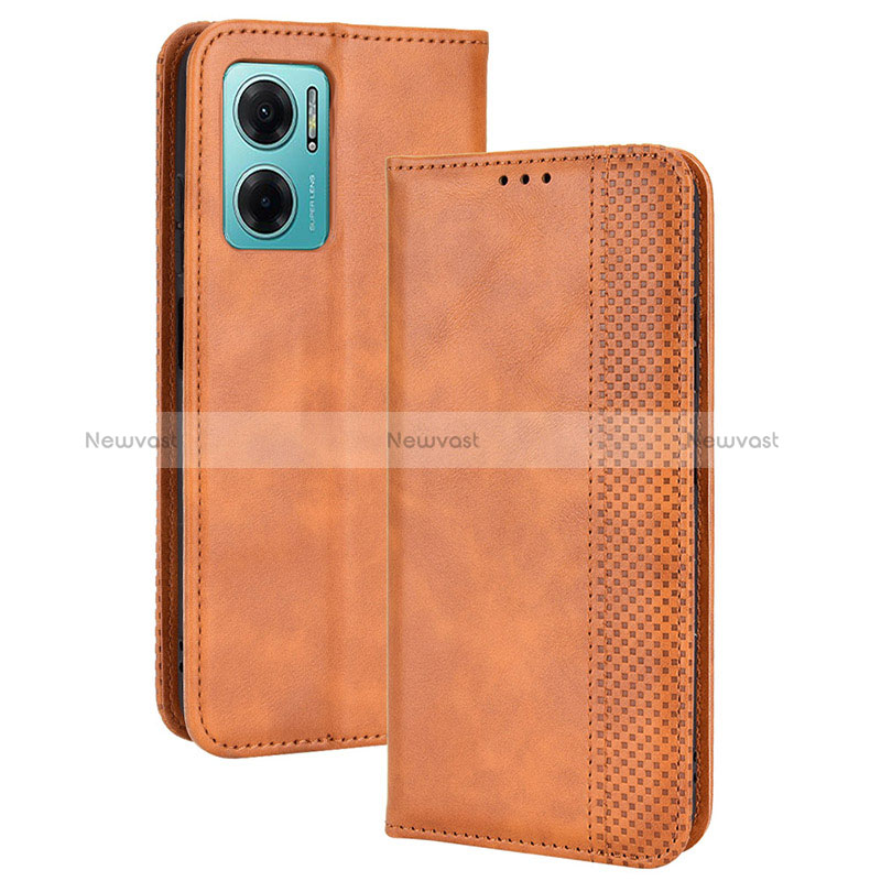 Leather Case Stands Flip Cover Holder BY4 for Xiaomi Redmi Note 11E 5G