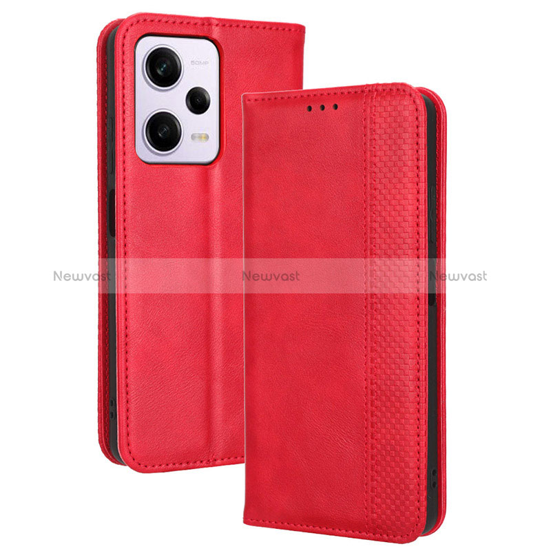 Leather Case Stands Flip Cover Holder BY4 for Xiaomi Redmi Note 12 Pro 5G