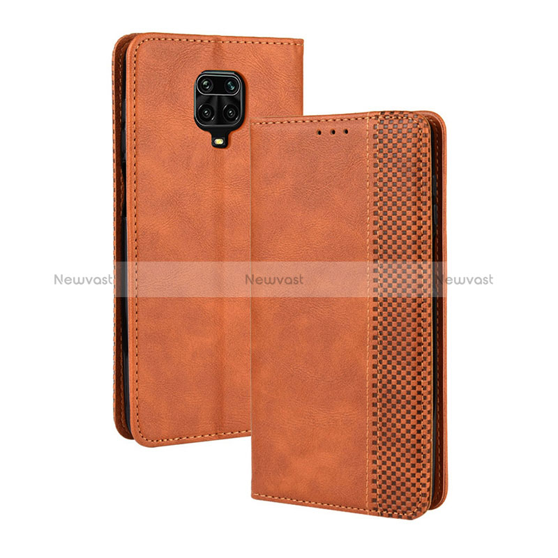 Leather Case Stands Flip Cover Holder BY4 for Xiaomi Redmi Note 9 Pro