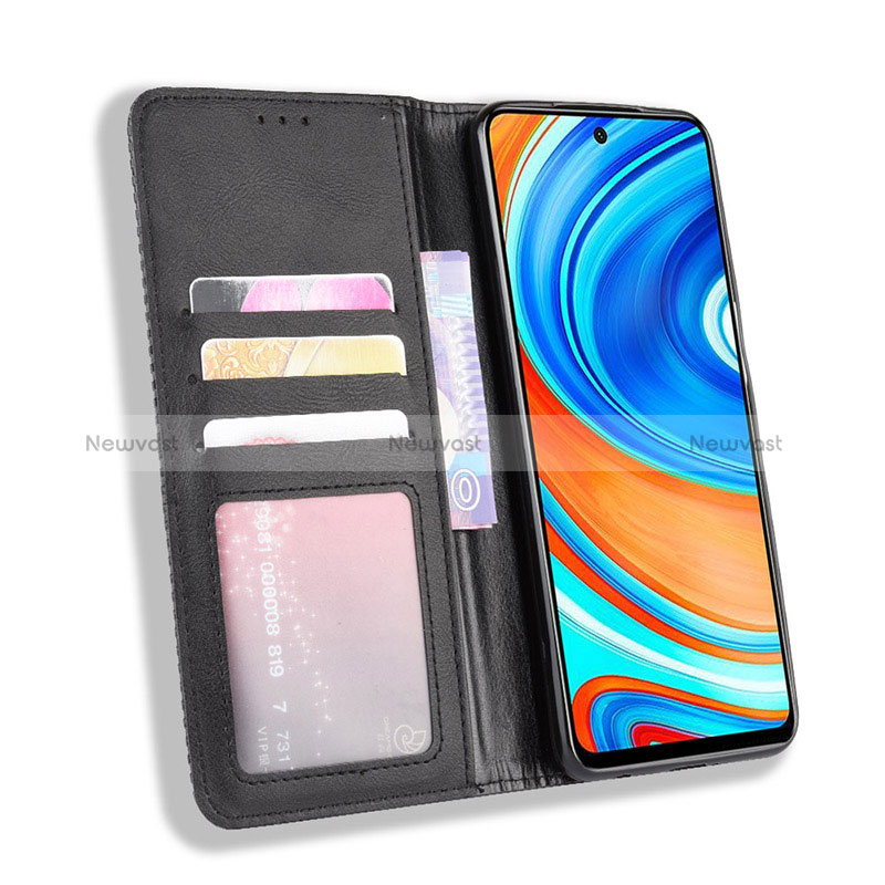 Leather Case Stands Flip Cover Holder BY4 for Xiaomi Redmi Note 9 Pro