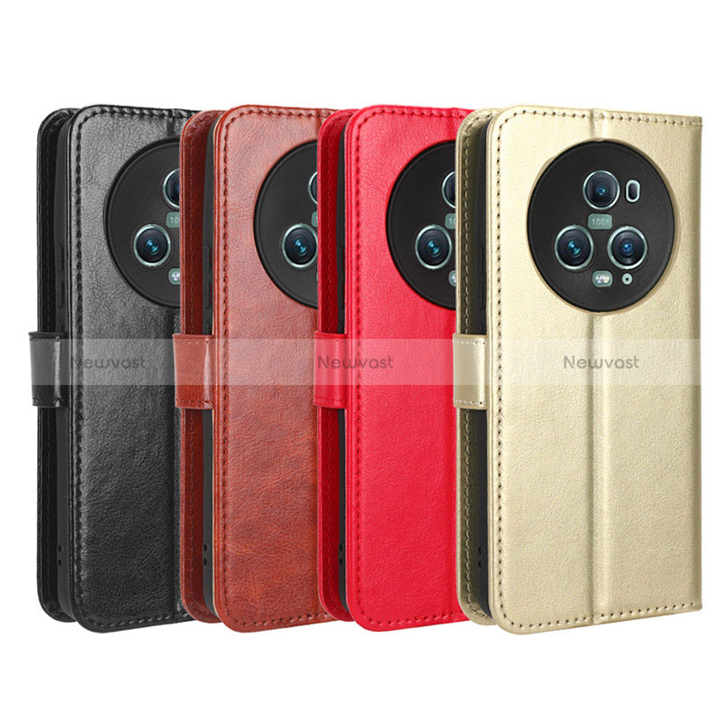 Leather Case Stands Flip Cover Holder BY5 for Huawei Honor Magic5 Pro 5G