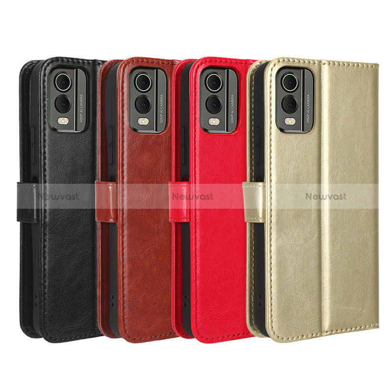 Leather Case Stands Flip Cover Holder BY5 for Nokia C32