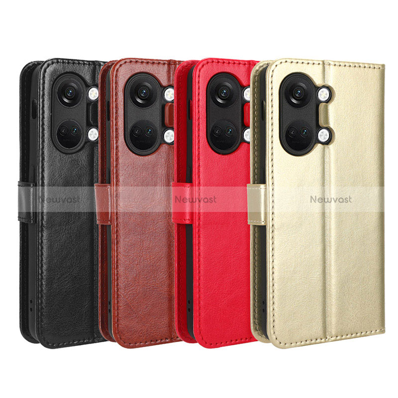 Leather Case Stands Flip Cover Holder BY5 for OnePlus Ace 2V 5G