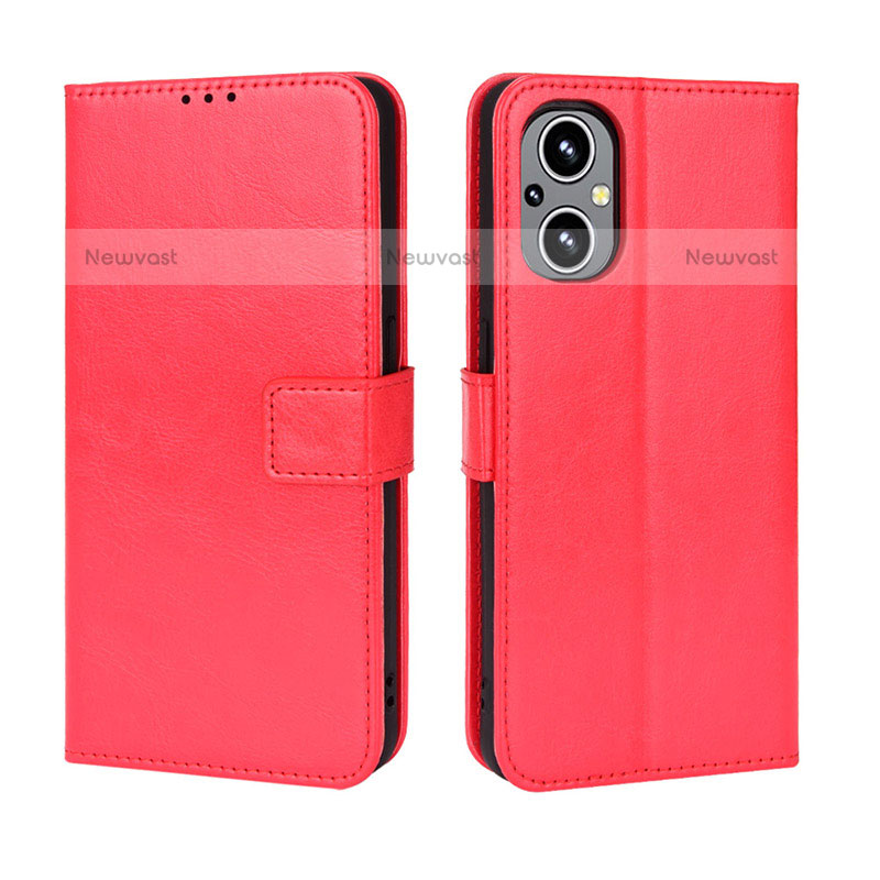 Leather Case Stands Flip Cover Holder BY5 for OnePlus Nord N20 5G