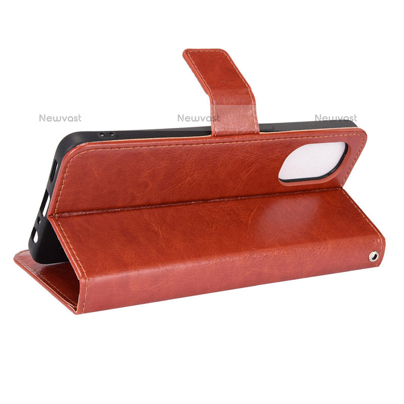 Leather Case Stands Flip Cover Holder BY5 for OnePlus Nord N20 5G