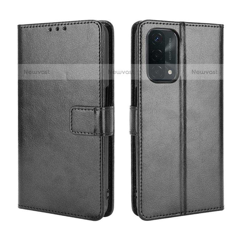 Leather Case Stands Flip Cover Holder BY5 for OnePlus Nord N200 5G