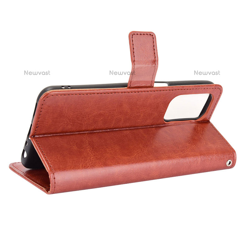 Leather Case Stands Flip Cover Holder BY5 for OnePlus Nord N200 5G