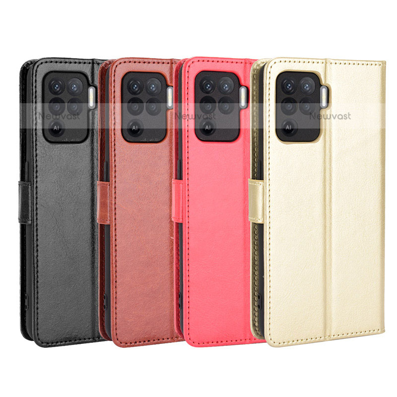 Leather Case Stands Flip Cover Holder BY5 for Oppo A94 4G