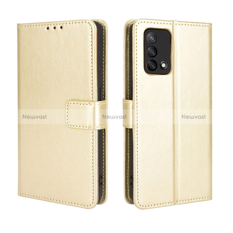 Leather Case Stands Flip Cover Holder BY5 for Oppo A95 4G