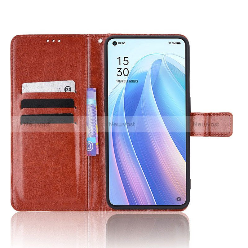 Leather Case Stands Flip Cover Holder BY5 for Oppo Reno7 Pro 5G