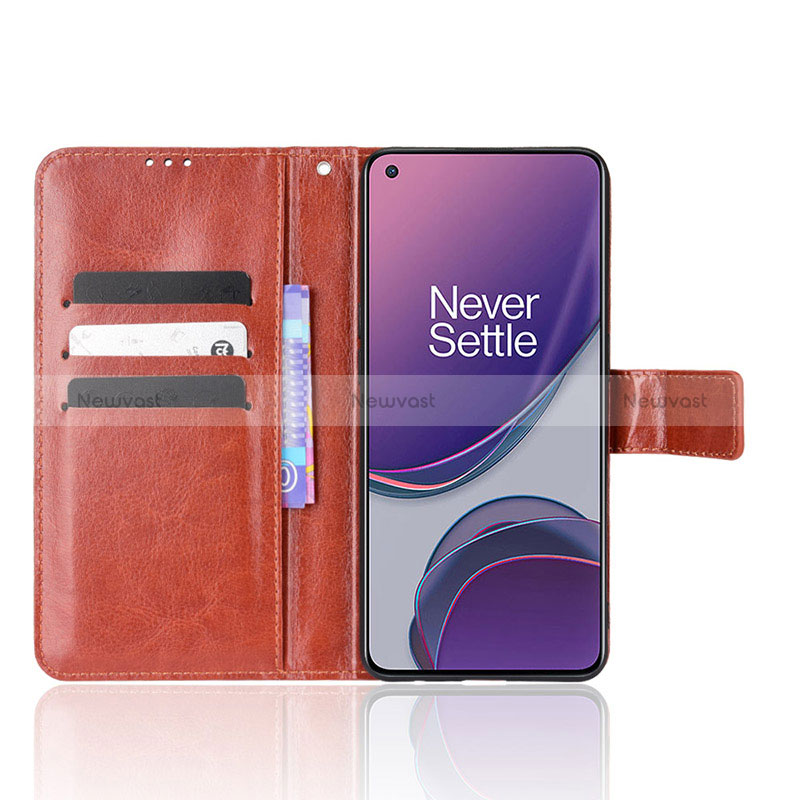 Leather Case Stands Flip Cover Holder BY5 for Oppo Reno8 Lite 5G