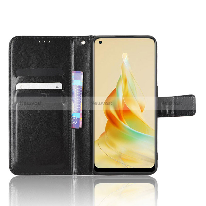 Leather Case Stands Flip Cover Holder BY5 for Oppo Reno8 T 4G
