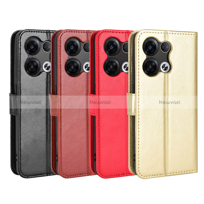 Leather Case Stands Flip Cover Holder BY5 for Oppo Reno9 5G