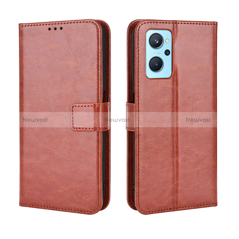 Leather Case Stands Flip Cover Holder BY5 for Realme 9i 4G