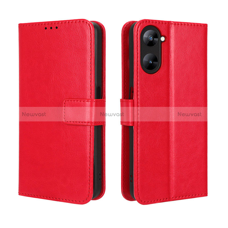 Leather Case Stands Flip Cover Holder BY5 for Realme Q5x 5G