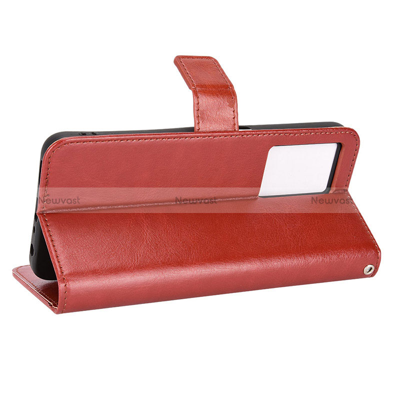 Leather Case Stands Flip Cover Holder BY5 for Realme V23 5G