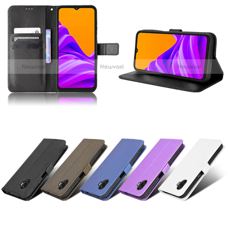 Leather Case Stands Flip Cover Holder BY5 for Samsung Galaxy XCover 6 Pro 5G