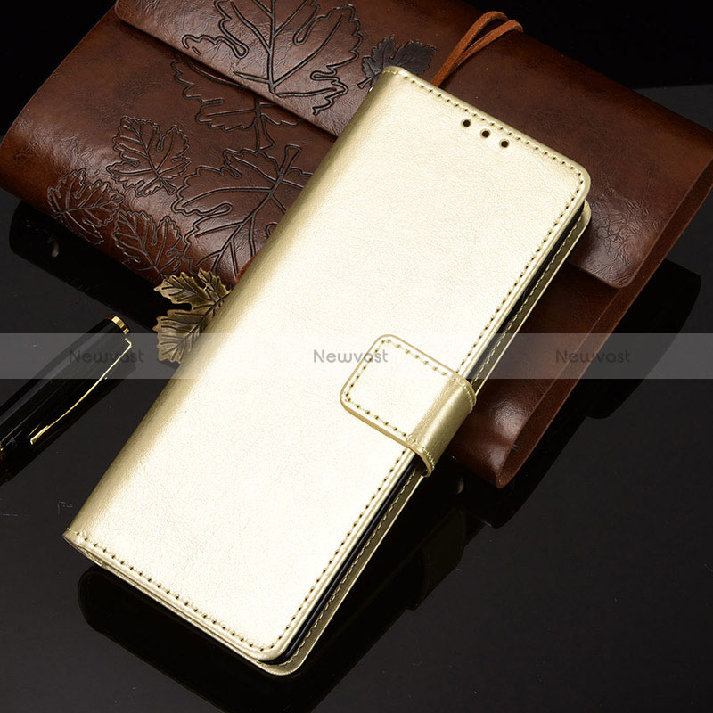 Leather Case Stands Flip Cover Holder BY5 for Samsung Galaxy Z Fold2 5G Gold