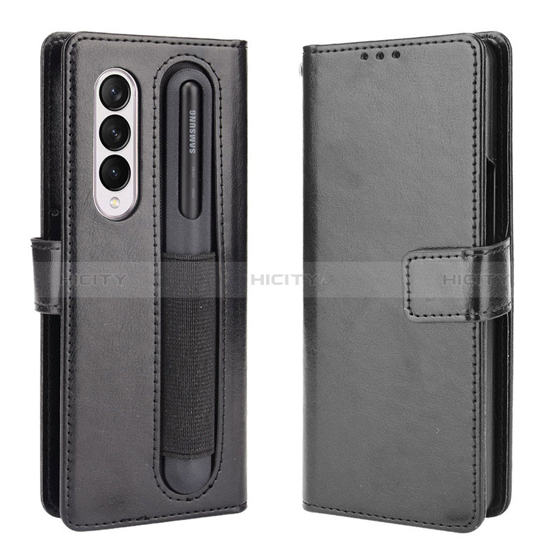 Leather Case Stands Flip Cover Holder BY5 for Samsung Galaxy Z Fold4 5G