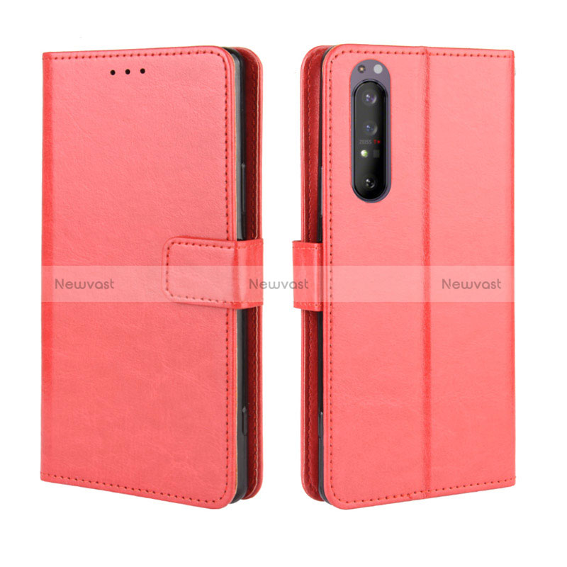 Leather Case Stands Flip Cover Holder BY5 for Sony Xperia 1 II