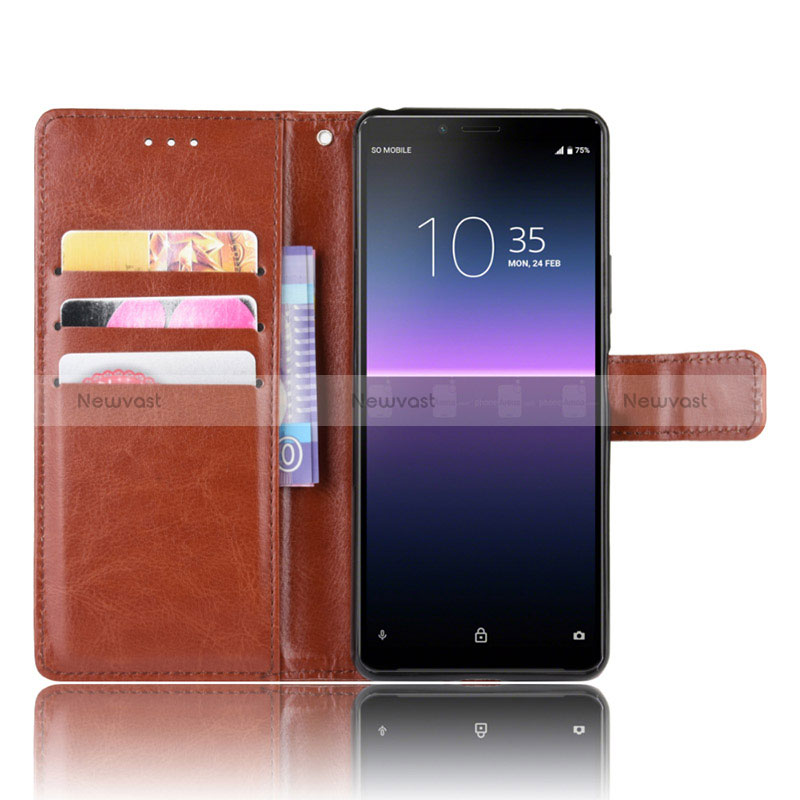 Leather Case Stands Flip Cover Holder BY5 for Sony Xperia 10 II