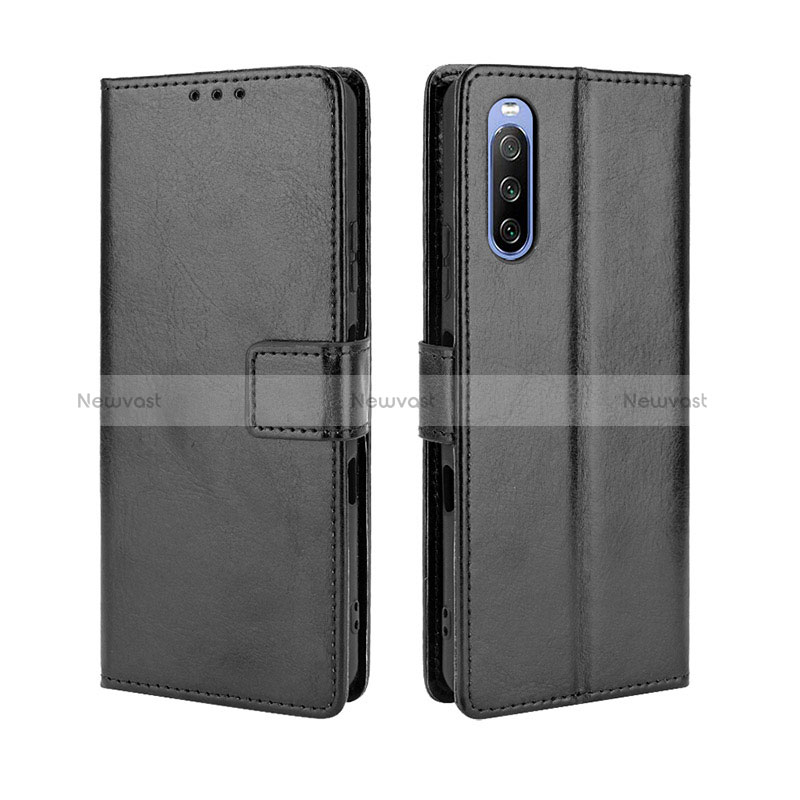 Leather Case Stands Flip Cover Holder BY5 for Sony Xperia 10 III SOG04