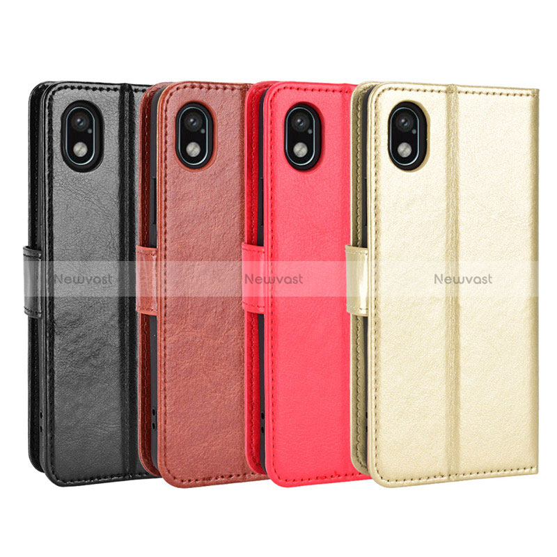 Leather Case Stands Flip Cover Holder BY5 for Sony Xperia Ace III