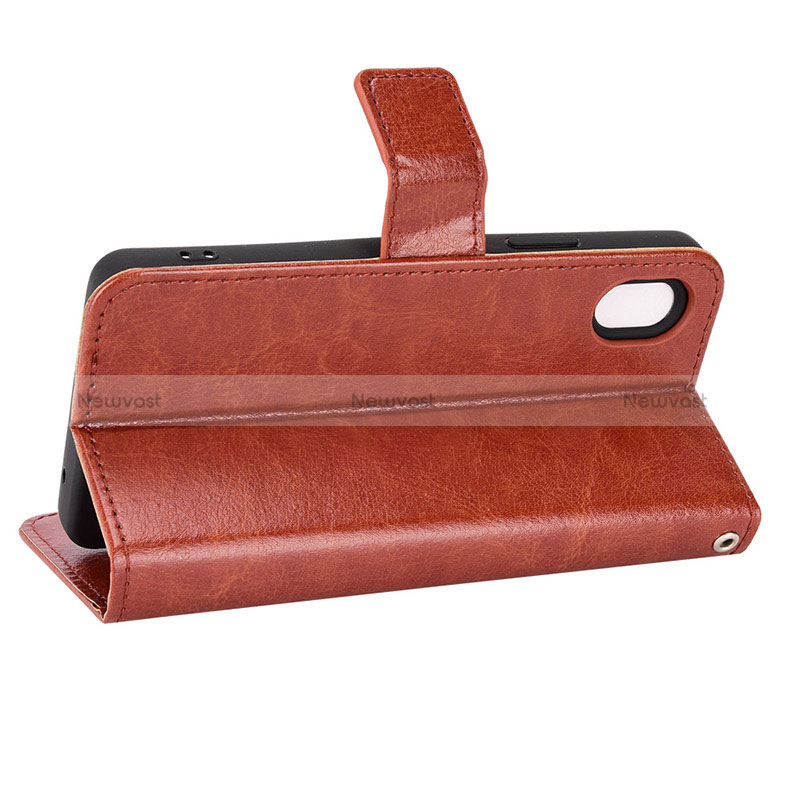 Leather Case Stands Flip Cover Holder BY5 for Sony Xperia Ace III