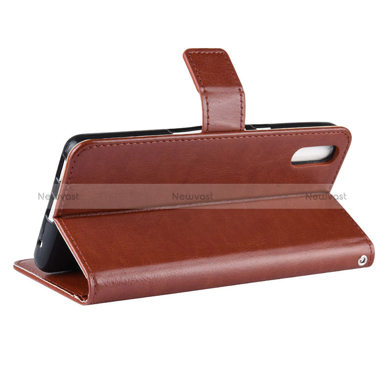 Leather Case Stands Flip Cover Holder BY5 for Sony Xperia L3