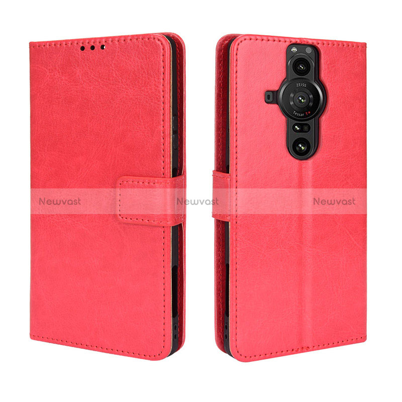 Leather Case Stands Flip Cover Holder BY5 for Sony Xperia PRO-I