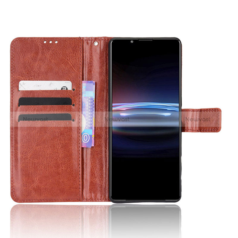 Leather Case Stands Flip Cover Holder BY5 for Sony Xperia PRO-I