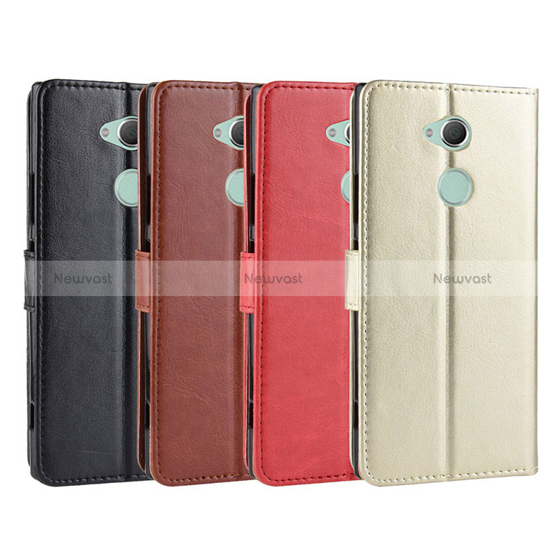 Leather Case Stands Flip Cover Holder BY5 for Sony Xperia XA2 Ultra