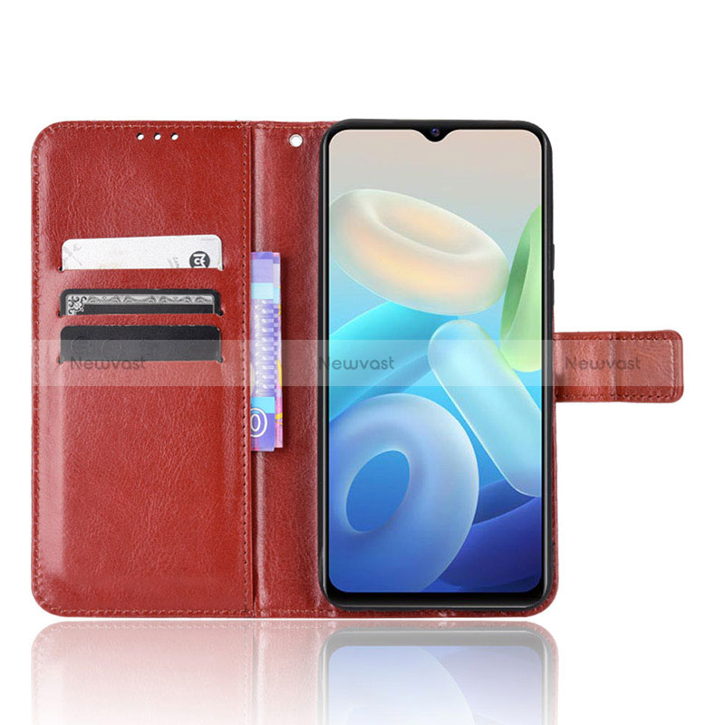 Leather Case Stands Flip Cover Holder BY5 for Vivo T1 5G India