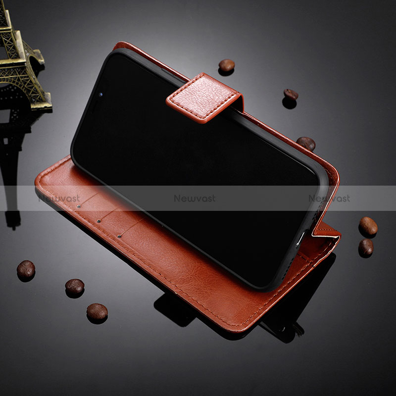 Leather Case Stands Flip Cover Holder BY5 for Vivo V25 5G