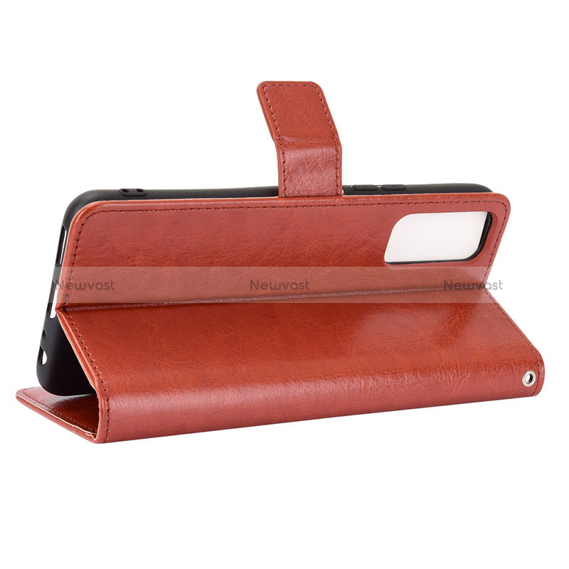 Leather Case Stands Flip Cover Holder BY5 for Vivo Y20s