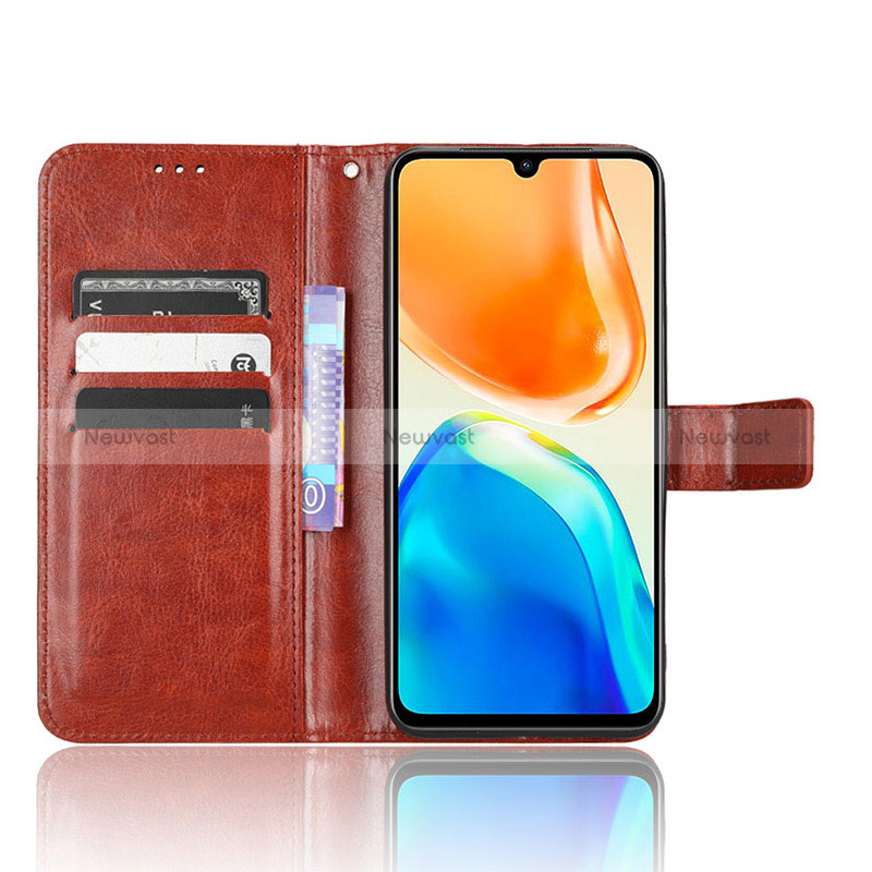 Leather Case Stands Flip Cover Holder BY5 for Vivo Y20s