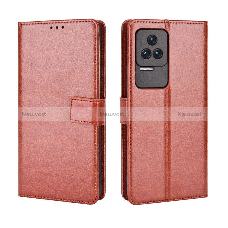 Leather Case Stands Flip Cover Holder BY5 for Xiaomi Poco F4 5G